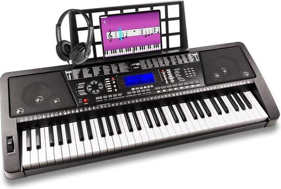 Brullen Bouwen op grond Midi keyboard piano - MAX KB12Pro midi keyboard met 61 aanslaggevoelige  toetsen,... | bol.com