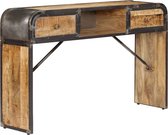 Decoways - Dressoir 120x30x75 cm massief mangohout