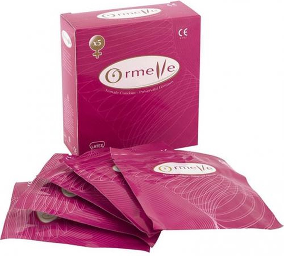 Ormelle vrouwencondoom 5 stuks - voorbehoedsmiddel voor vrouwen - condooms voor vrouwen - vrouwencondooms - vrouw condoom