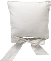 Clayre & Eef Coussin rehausseur de chaise 45x45 cm Blanc Coton Carré