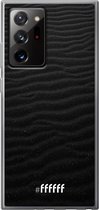 6F hoesje - geschikt voor Samsung Galaxy Note 20 Ultra -  Transparant TPU Case - Black Beach #ffffff