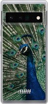 6F hoesje - geschikt voor Google Pixel 6 Pro -  Transparant TPU Case - Peacock #ffffff