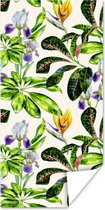 Affiche Feuilles - Strelitzia - Bloem - 60x120 cm