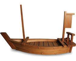 Sushiboot van Bamboe XL - 70 x 25cm – Luxe Sushi Serveerschaal in Japanse Stijl – Duurzaam gemaakt - Milieuvriendelijk - Perfect voor Thuis, als Cadeau of Even/Restaurant