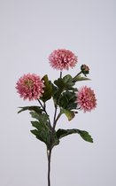 Kunstbloem - Chrysanten - topkwaliteit decoratie - 2 stuks - zijden bloem - roze - 56 cm hoog