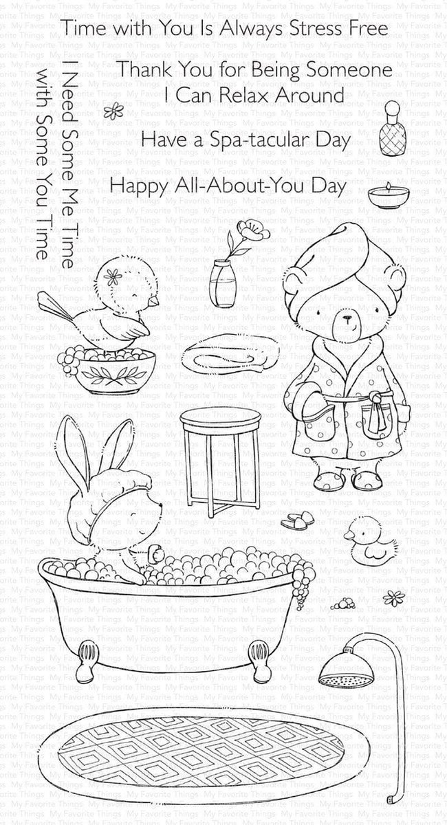 Spa Day Clear Stamps (SY-34)