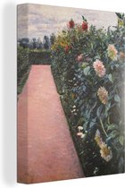 Canvas Schilderij De tuin - Schilderij van Gustave Caillebotte - 30x40 cm - Wanddecoratie