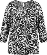 SAMOON Dames Blouseachtig shirt in zebradesign