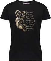 GEISHA T-shirt meisje black /gold maat 128