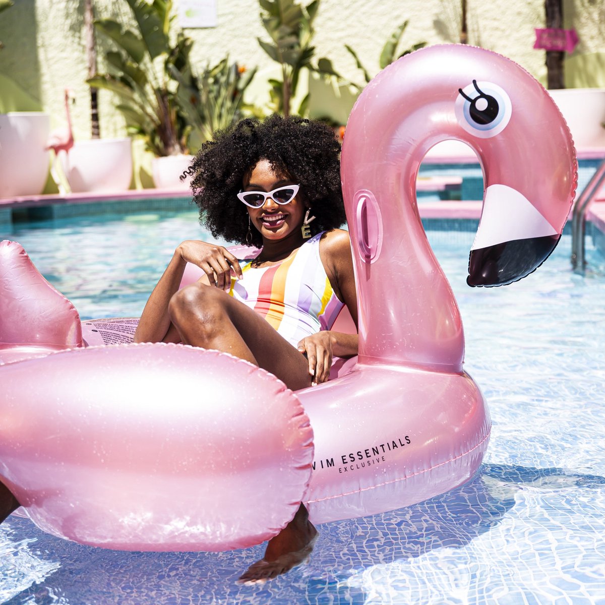 Swim Essentials Opblaas Flamingo XXL - Opblaasbaar Zwembadspeelgoed - Rosé Goud - 160... | bol.com