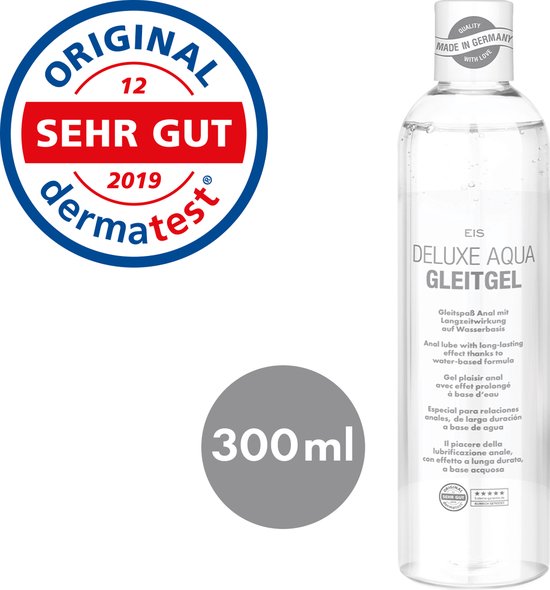 EIS, Deluxe Aqua glijmiddel, langdurige werking op waterbasis, anaal, 300  ml