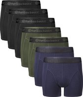 Comfortabel & Zijdezacht Bamboo Basics Rico - Bamboe Boxershorts Heren (Multipack 7 stuks) - Onderbroek - Ondergoed - Navy, Army & Zwart - M