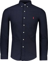 Polo Ralph Lauren  Overhemd Blauw Aansluitend - Maat XL - Heren - Lente/Zomer Collectie - Katoen