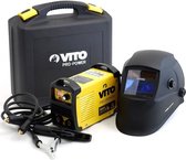 VITO Inverter-lasapparaat V140 - Wordt geleverd met 9/13 elektronische kap, heatsealerhandschoen en 2,5 mm elektrodenpakket