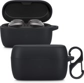 kwmobile Hoes voor Jabra Elite 3 - Siliconen cover voor oordopjes in zwart