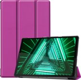 Étui de Luxe avec pochette pour Lenovo Tab M10 FHD Plus - Housse pour Lenovo Tab M10 FHD Plus (10,3 pouces) - Violet