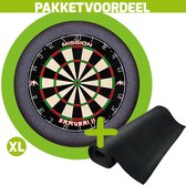 Mission Samurai 2 + Rubberen Dartmat 60*250 + Dartbordverlichting Basic XL (Lime)