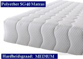 Aloe Vera - Caravan -  Eenpersoons Logeermatras -Polyetherschuim SG40 - 20 CM - Gemiddeld ligcomfort - 90x180/20