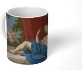 Mok - Cupido vliegt weg van de gewonde Venus - schilderij van Marcantonio Franceschini - 350 ML - Beker - Uitdeelcadeautjes