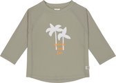 Lässig - UV-Shirt met lange mouwen voor kinderen- Palmen - Olijf - maat 86cm
