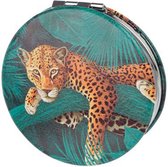 Vlekken & Strepen Make Up Spiegeltje luipaard 6cm