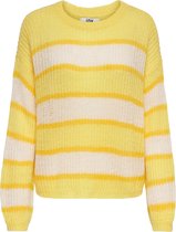 Jacqueline de Yong Trui Jdybadut L/s Pullover Knt 15211499 Yellow Cream Dames Maat - L