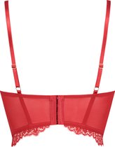 Hunkemöller Dames Lingerie Voorgevormde longline beugel bh Claire  - Rood - maat B85