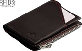 ROIK - RFID Zipcoin wallet - unisex - dark brown