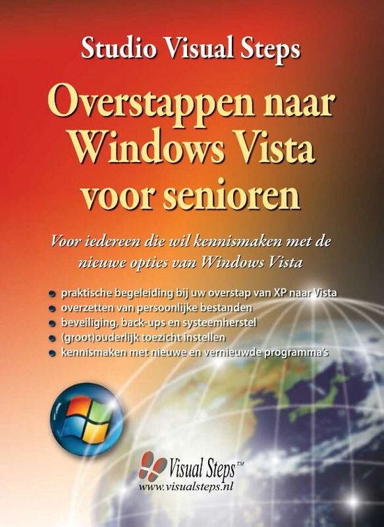 Cover van het boek 'Overstappen naar Windows Vista voor senioren' van Studio Visual Steps
