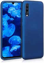 Siliconen Backcover Hoesje Samsung Galaxy A70 Blauw - Telefoonhoesje - Smartphonehoesje - Zonder Screen Protector