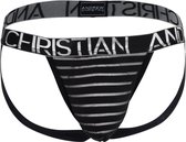 Andrew Christian Mesh Stripe Jock w/ Almost Naked - MAAT L - Heren Ondergoed (erotisch) - Jockstrap voor Man (erotisch) - Mannen Jock (erotisch)