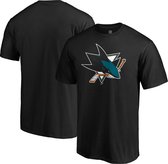 Fanatics Mid Essential T-shirt San Jose Sharks Zwart Xs