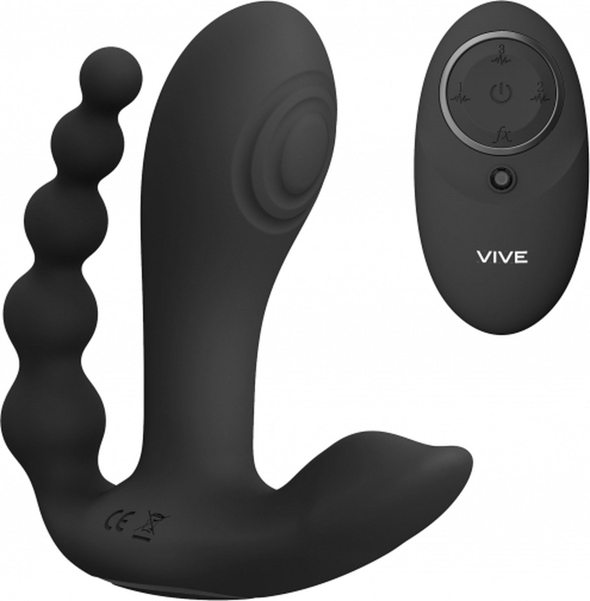 Vive Kata – Dubbele Penetratie Vibrator – Zwart