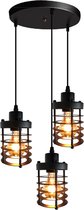 OHNO Woonaccessoires Lamp Miranda - Hanglamp, Woondecoratie, Verlichting, Home Decoratie, industriele lamp, industrieel - Zwart