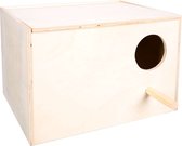 Flamingo broednest horizontaal valkparkiet - hout - 34,5x25x23cm