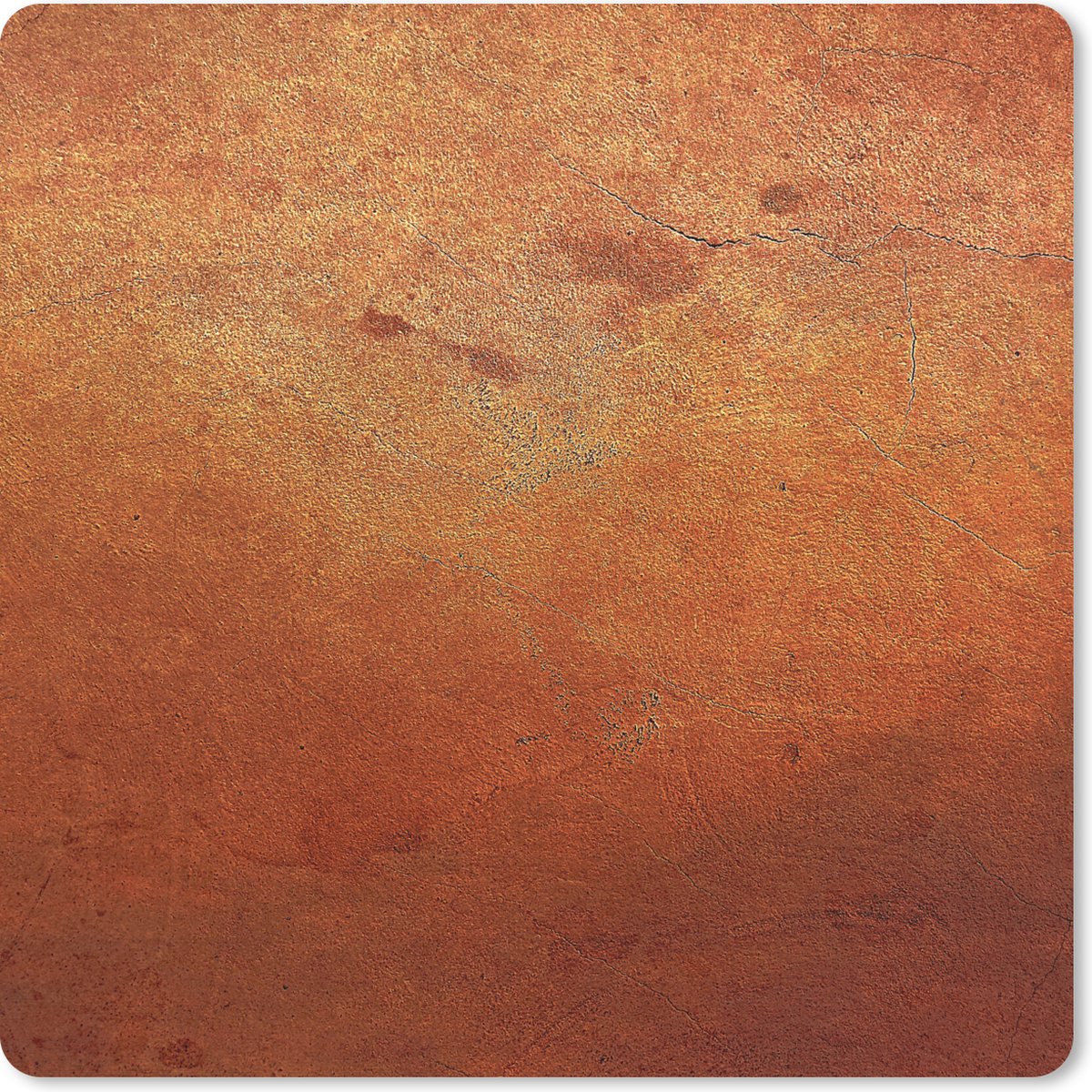 Muismat 30x30 cm - Mousepad Brons - IJzer - Roest print - Muismatten