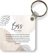 Sleutelhanger - Uitdeelcadeautjes - Boss - Woordenboek - Quotes - Spreuken - Plastic