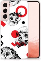 GSM Hoesje Samsung Galaxy S22 TPU Bumper Skull Red