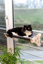 Hobipets - Kattenmand Raam - Hout - Hangmat Kat - 6 Sterke Zuignappen