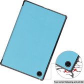 BixB Samsung Galaxy Tab A8 hoes 2021 – Book Cover Samsung Tab A8 10.5 inch – Trifold Case – Blauw