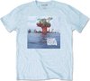 Gorillaz - Plastic Beach Heren T-shirt - L - Blauw