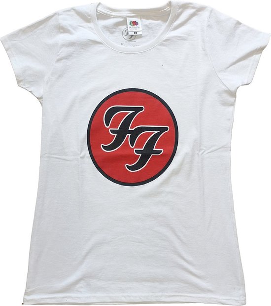 Foo Fighters - FF Logo Dames T-shirt - XS - Wit | bol