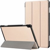 Hoes Geschikt voor Lenovo Tab P11 hoes - Hoes Geschikt voor Lenovo Tab P11 bookcase Goud - Trifold tablethoes smart cover - hoes Hoes Geschikt voor Lenovo Tab P11 - Ntech