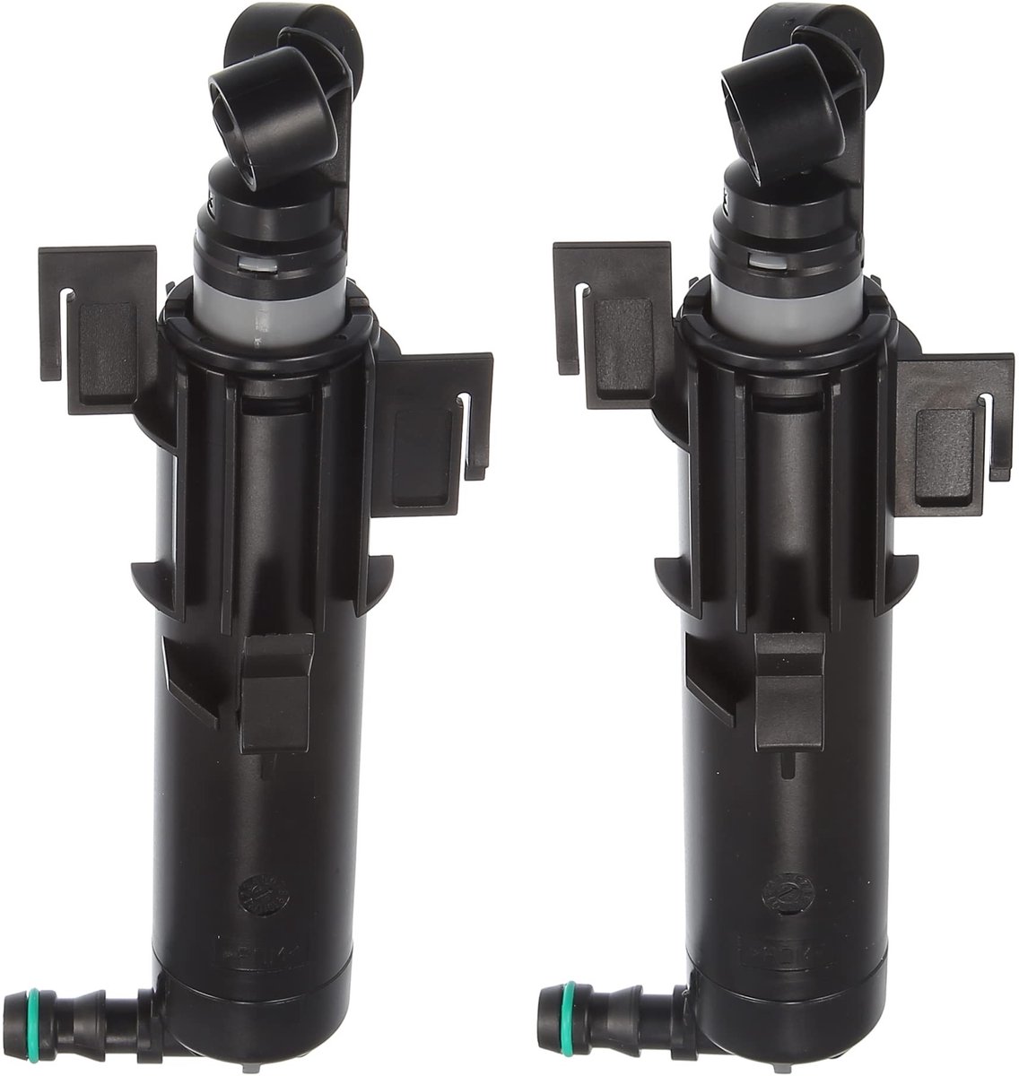 Dailygoods - Koplampensproeier Nozzle Set voor Audi A5 - 2 Stuks Zwart