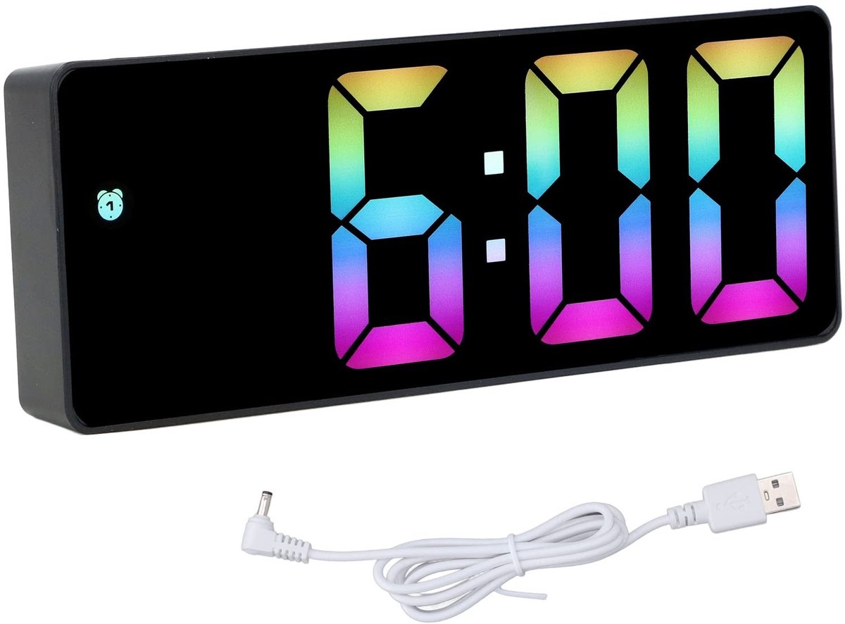 Dailygoods - Moderne LED Digitale Wekker met Spiegelweergave