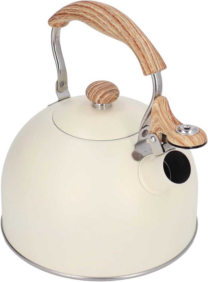 Fluitende Theeketel - Waterkoker Kookplaat - Snel Water Koken - Grote Capaciteit - 25 Liter - Beige
