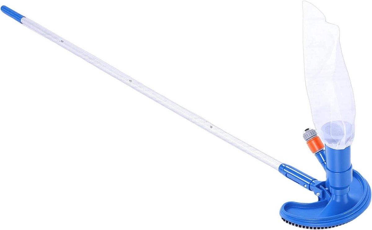 Zwembad Reiniger - Onderwaterstofzuiger - Zwembad Onderhoud - Eenvoudige Montage - 1.52m Paal - Blauw