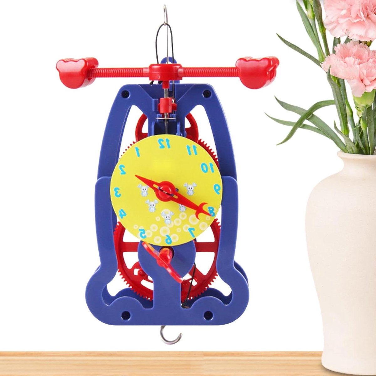 Leerhorloge - Tijdtool kinderen - Tijd leren - Interactieve wijzerplaat - 23 x 17 x 5 cm - Multicolor