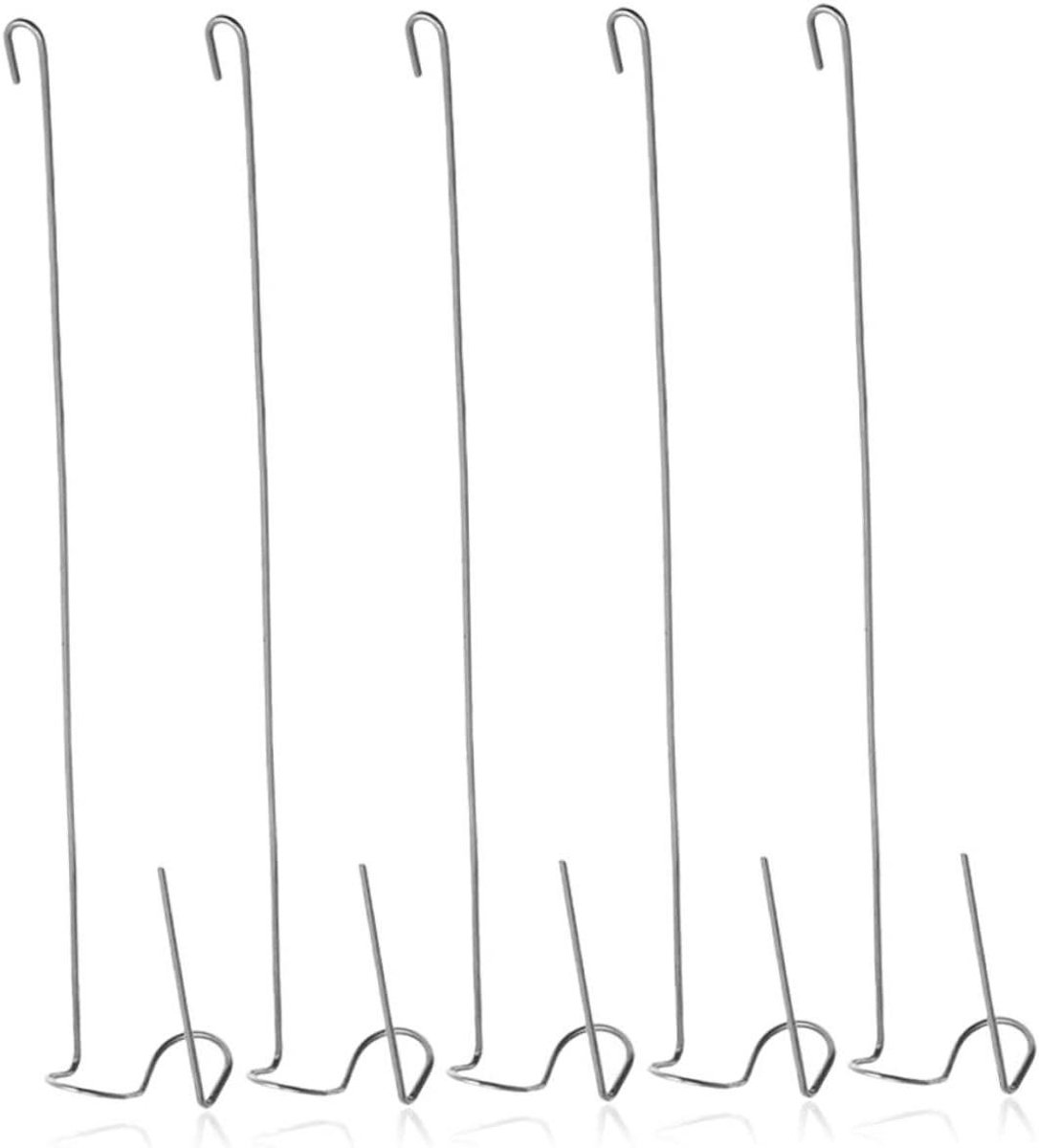 Ophanghaken Luchtplanten - Hangers Planten - Decoratief Ophangen - Ananas Vorm - 5 Stuks - Zilver