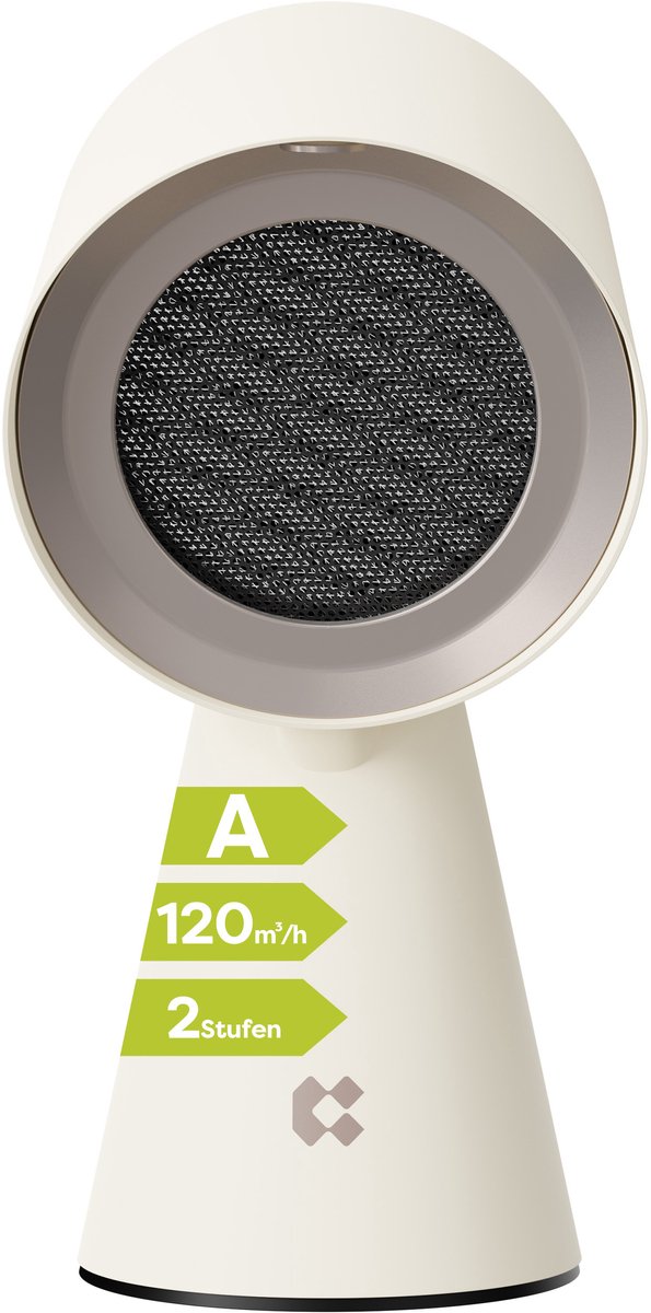 CIARRA VMPHW01 - Mobiele Draagbare Mini Afzuigkap - 120 m³/u Tafel Afzuigkap Recirculatie wit